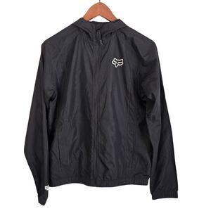 Fox Moto Racing Lightweight Windbreaker Jacket Sporty Chic Outdoor Minimalist XS